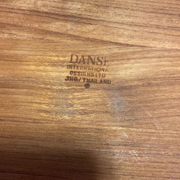 Gorgeous Dansk Teakwood Divided Serving Bowl - Picture 4 of 6